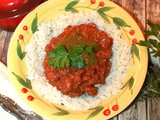 Vegetarian Chili over Rice