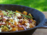 Roasted Butternut with Bacon, Leeks & Goat Cheese {Recipe}