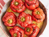 Italian Vegetarian And Vegan Stuffed Bell Peppers Recipe