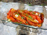 Roasted Peppers with Garlic and Basil