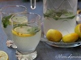 Minty Lemonade | Mint Lemon Juice | Summer Drinks