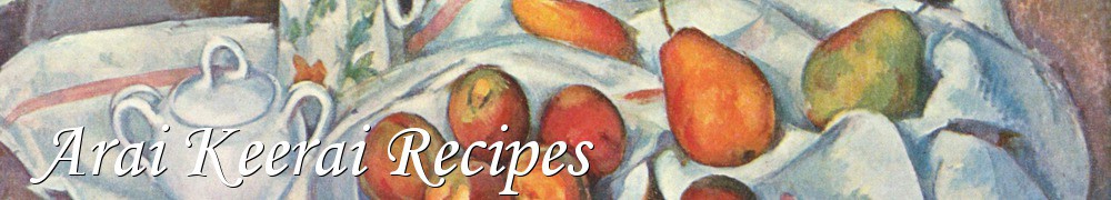Very Good Recipes - Arai Keerai Recipes