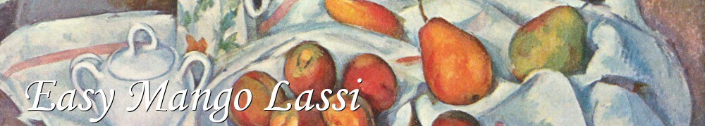 Very Good Recipes - Easy Mango Lassi
