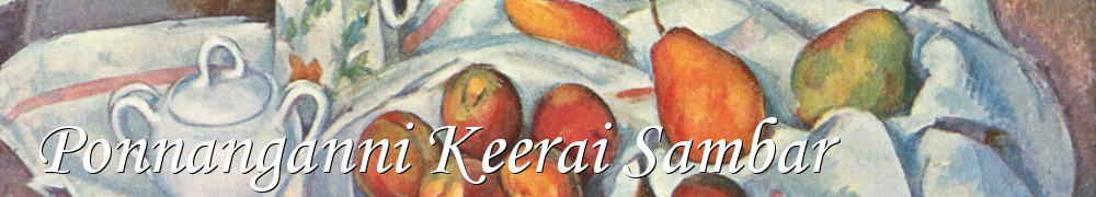 Very Good Recipes - Ponnanganni Keerai Sambar