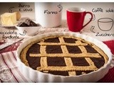 Crostata al cioccolato con gocce di caffè solubile