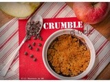 Crumble di mele con gocce di cioccolato e farina di biscotti