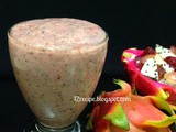 Dragon Fruit Smoothie and Salad