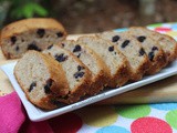 Egg less Banana and Blueberry Loaf Cake