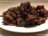 Mutton Chukka / Spicy Lamb Dry Fry