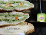 Omlette- Mint Chutney Sandwich