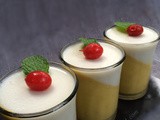 Tender Coconut-Mango Panna cotta