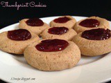 Thumbprint Cookies / Almond Wheat Flour Jam Cookies