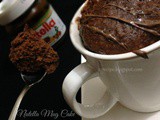 Two Minutes Microwave Nutella Mug Cake