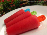 Watermelon Ice Popsicles
