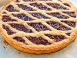 Linzer torte (amυγδαλοταρτα με μαρμελαδα)