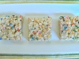 Cake Batter Krispie Bars