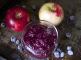 Cinnamon Blueberry Applesauce