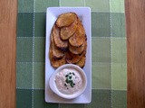 Day 326 - Baked Taco Potato Chips with Chili-Cilantro Dipping Sauce