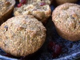 Day 331 - Cranberry Flax Meal Oat Bran Muffins