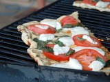 Grilled Margherita Pizza