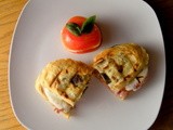 Our First Panini - Prosciutto, Mozzarella, Tomato and Basil