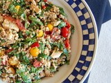 Summer Israeli Couscous Chicken Salad