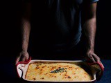 A spicy pork and mushroom pie plus butternut squash and apple casserole