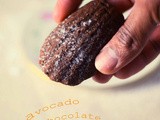 Avocado dark-chocolate madeleines