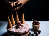 Black forest ice cream cake