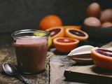 Blood orange curd with honey bourbon