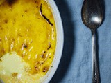 Burnt sugar, saffron baked pudding