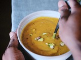 Caramelized onion and acorn squash soup