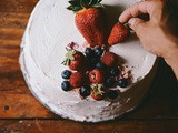 Chai and rose fresh berry cake