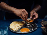 Chitra's dosa and sambar