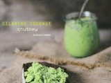 Cilantro coconut chutney