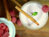 Cinnamon raspberry buttermilk shake
