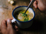 Creamy mixed lentil soup