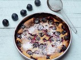 Damson plum clafoutis