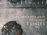 Dark chocolate chip hazelnut cookies