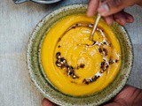 Garam masala roasted kabocha squash soup