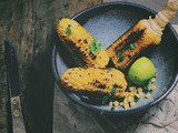 Grilled spicy sweet corn
