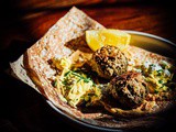 Lamb kofta with saffron yogurt and feta