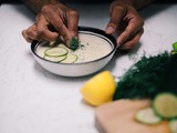 Lindsey's chickpea based yogurt-free tzatziki dip