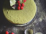 Matcha chocolate mousse cake