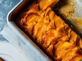 Peach, cardamom, and saffron cake