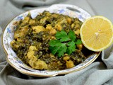 Persian khoresht of chicken and herbs