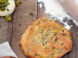 Pumpkin stuffed naans