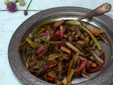 Sauteed chard with pomegranate sauce