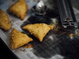 Savory apple samosas