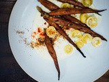 Smoked carrots with turmeric creme fraiche